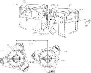 Tines Diagram and Parts List for 21A-70M8756 2016 Cub Cadet Tiller